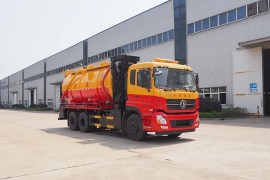 Dongfeng 6X4 sewage suction tanker truck, 22m³ sewage suction truck