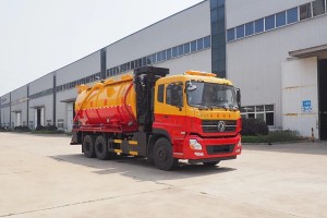 Dongfeng 6X4 sewage suction tanker truck, 22m³ sewage suction truck