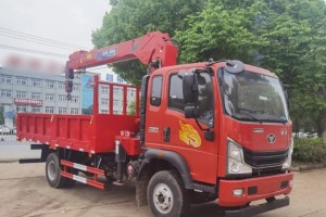 Sinotruk Homan truck with 8 ton crane